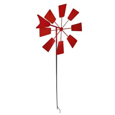 ALPINE CORP Alpine Corp KIY102RD 52 in. Metal Windmill Stake - Red KIY102RD